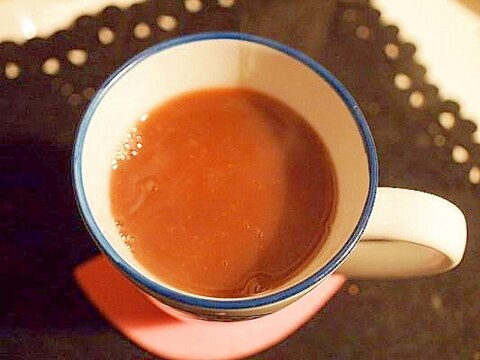 黒豆麦茶とお汁粉缶でポカポカ☆ドリンク